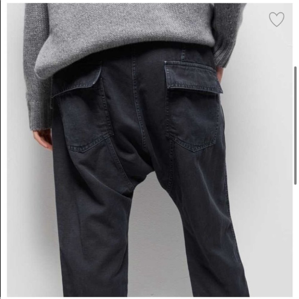Nili Lotan Casablanca Drop Crotch Ankle Pants in Carbon-S - Picture 5 of 13